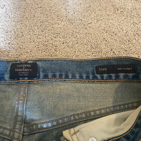 NWT *Citizens of Humanity* SIZE 32 Core Slim Straight Jean in Canyon - Picture 4 of 5